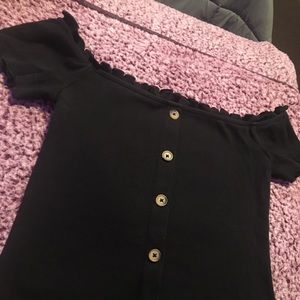 Aeropostale Black off the shoulder blouse